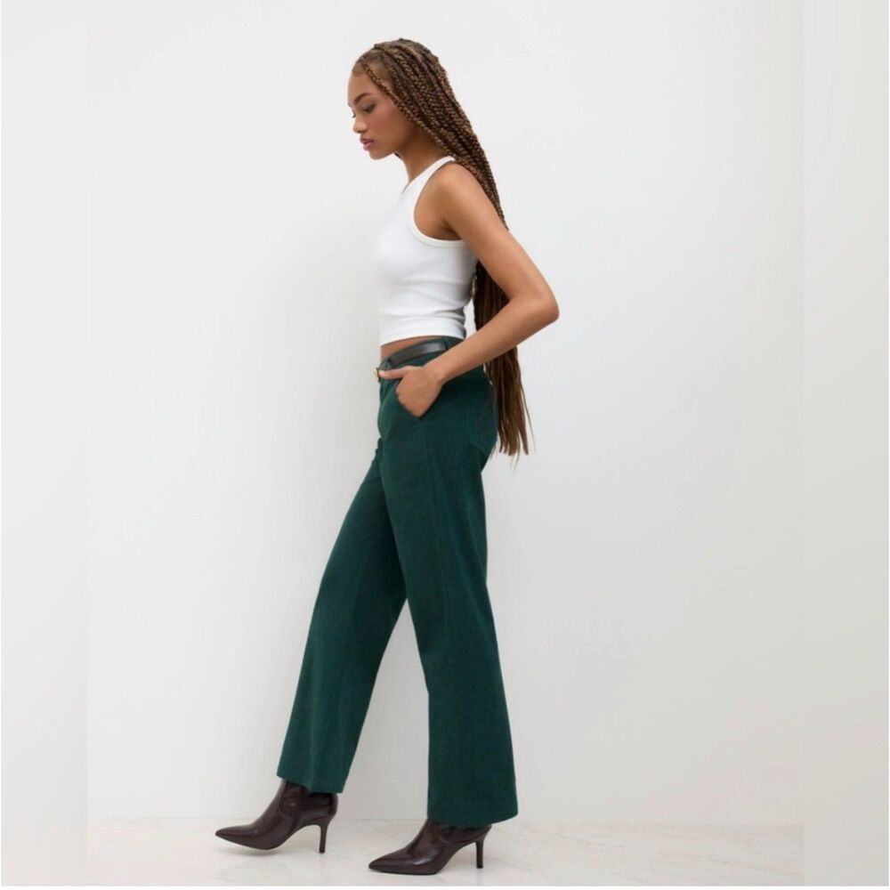 NWT Cider Green Corduroy Pants Women’s XL Wide Leg
